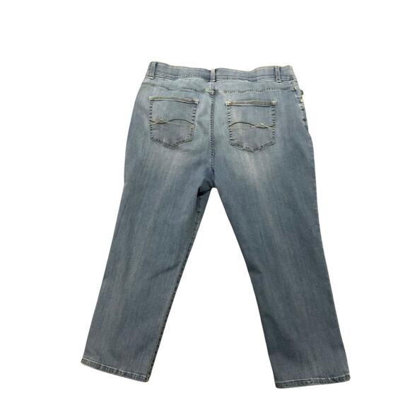 Lee Modern Series Jeans Women's Plus 16W Blue Total Freedom Straight Leg Stretch - Picture 7 of 7